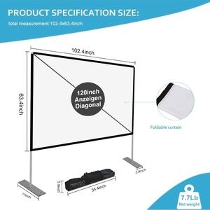 Portable Projector Screen with Stand